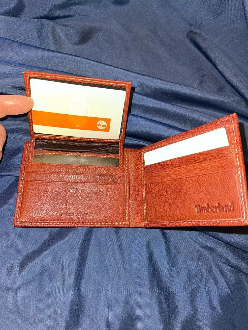 Timberland Brown Leather Bifold Wallet